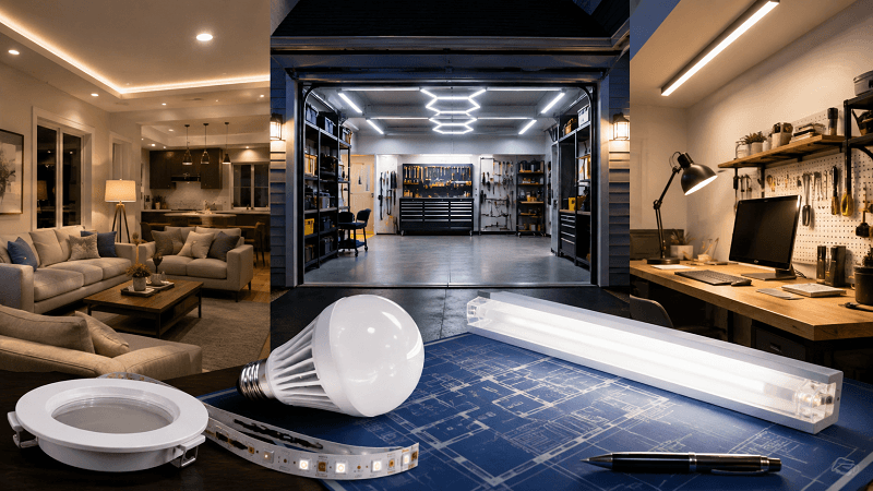 Guide To Planning LED Upgrades For Homes, Garages, And Workspaces